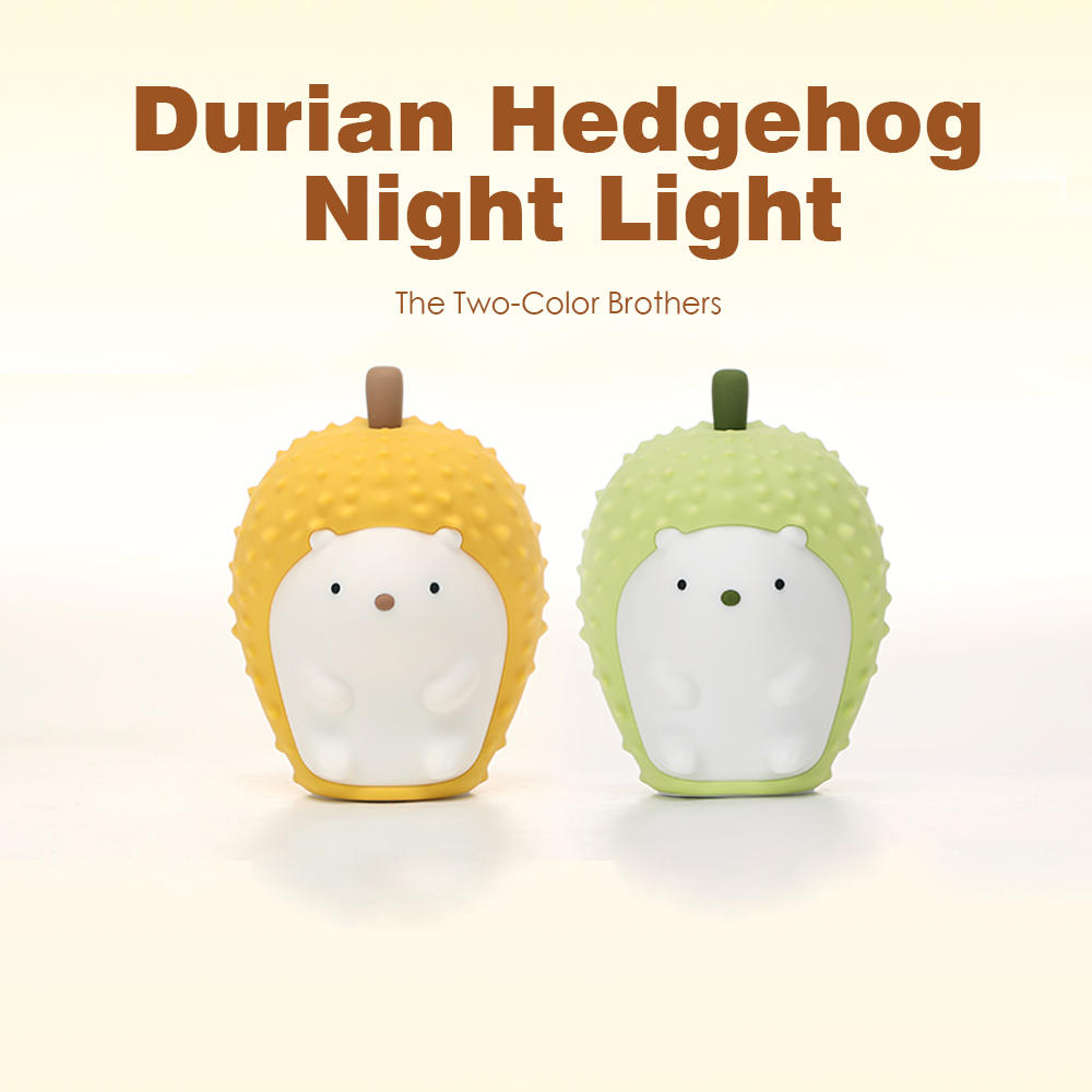 Durian Hedgehog Silicone Nightlight