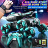 Green remote control tank / Six wheeled stunt car
